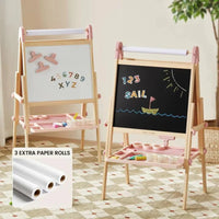 Tiny Land® Pink Magnitales Easel & Paper Roll Set