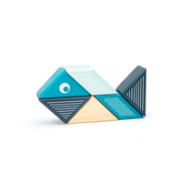 Travel Pals - Whale - Magnetic Wooden Blocks - 6 pieces