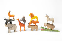 Wooden Safari Animals Toys - 11 animals