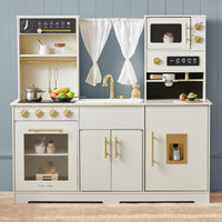 Tiny Land® Play Kitchen with Running Water - Iconic Aqua Kitchen in Cream